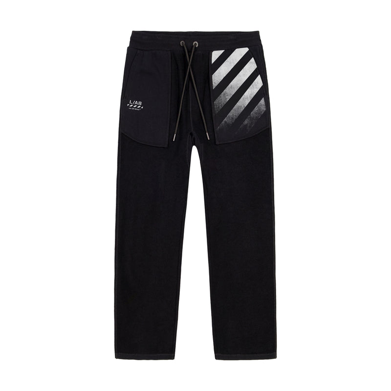 Off White Mens Reverse Open Hem Sweatpants LABF26B073-001 Black