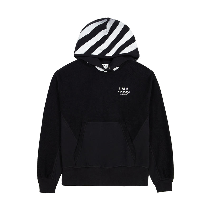 L/AB Mens Reverse Pullover Hoodie F26K073-001 Black