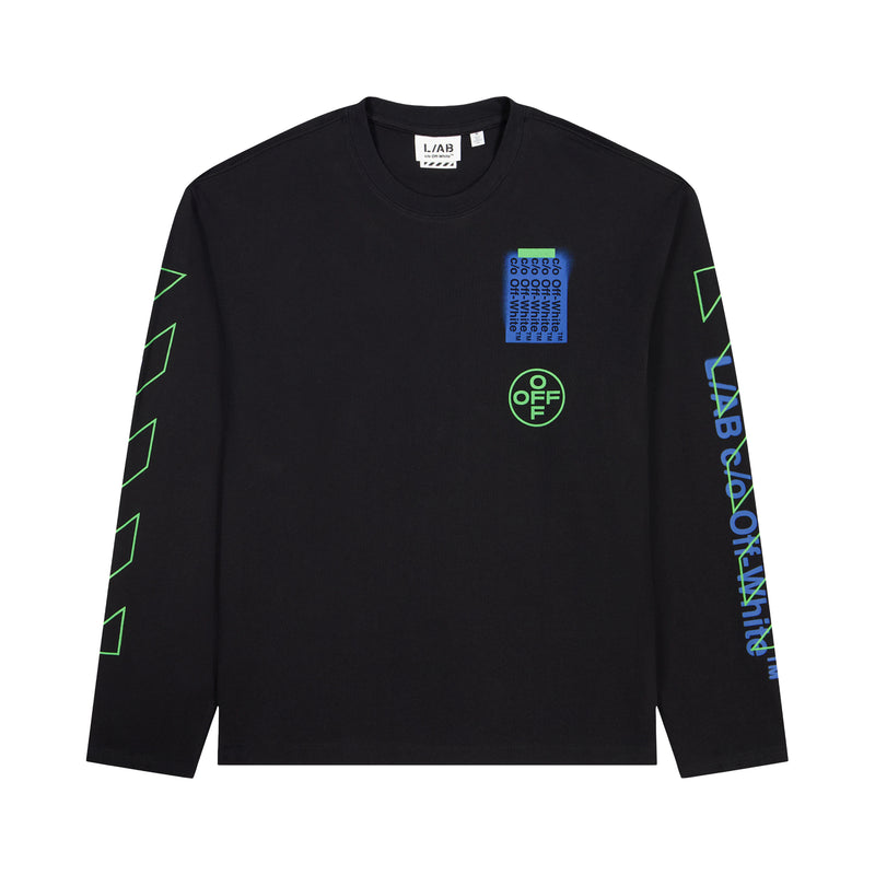 L/AB Mens Off Active Long Sleeve Shirt F26T076-001 Black