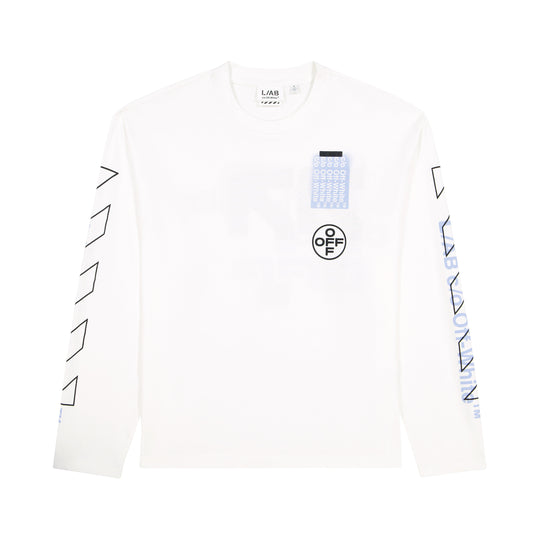 L/AB Mens Off Active Long Sleeve Shirt F26T076-100 White