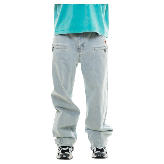 Omavi Mens Denim Baggy Jeans ODJS011-NAB Natural Blue