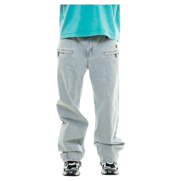 Omavi Mens Denim Baggy Jeans ODJS011-IND Indigo– Premium Lounge NY