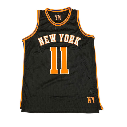 Overgoods Mens New York Basketball Jersey Tank Top Black/Orange