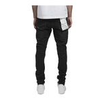 Purple Brand Mens Skinny Fit Jeans P001-BOS Black Over Spray