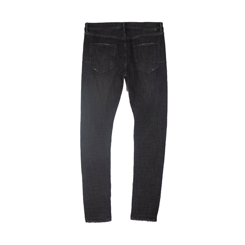 Purple Brand Mens Skinny Fit Jeans P001-BOS Black Over Spray