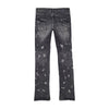 Purple Mens Bootcut Jeans P004-VBAB123 Vintage Black Acid Bleach