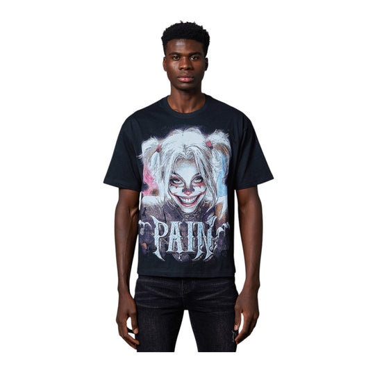 Pain Lab Mens Harley Crew Neck T-Shirt P22HT Black