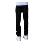 Pain Lab Mens Classic Skinny Fit Jeans P26JBSD Jet Black