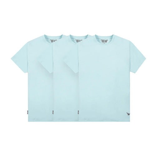 Paper Planes Mens Essential 3 Pack Crew Neck T-Shirt 200011-PWDRBL Powder Blue