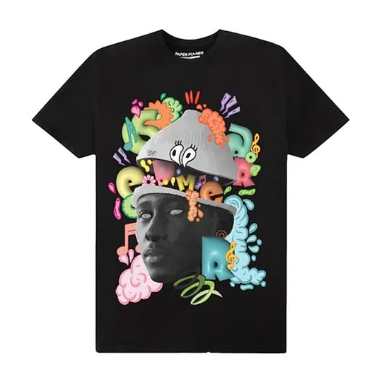 Paper Planes Mens Dreamer Crew Neck T-Shirt 200351-BLK Black