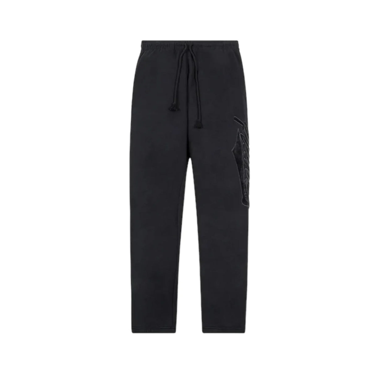 Paper Planes Mens Planes Script Fur Relaxed Sweatpants 610024-BLK Black