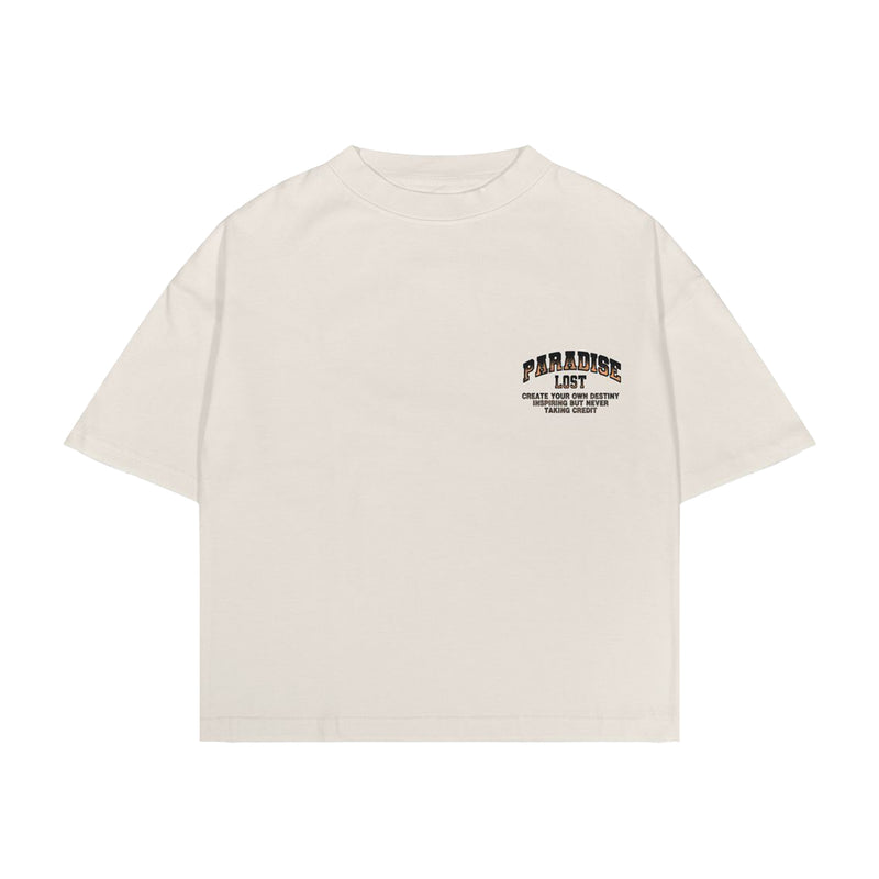 Paradise Lost Mens Barbed Roses Crew Neck T-Shirt PL00853-CRM Cream