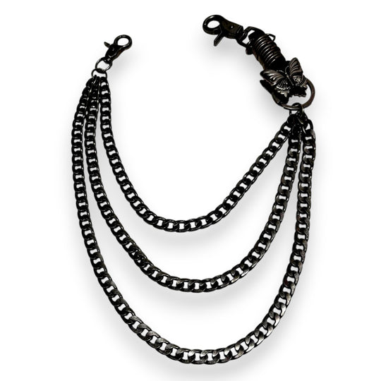 Premium Milano Mens Sunrise Butterfly Chain PBC6-OC Silver