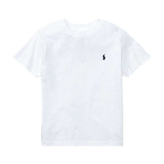 Polo Ralph Lauren Boys Logo Embroidered Crew Neck T-Shirt 323832904035 White
