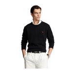 Polo Ralph Lauren Mens Cotton Shaker Knit Crewneck Sweater 710810846020 Black