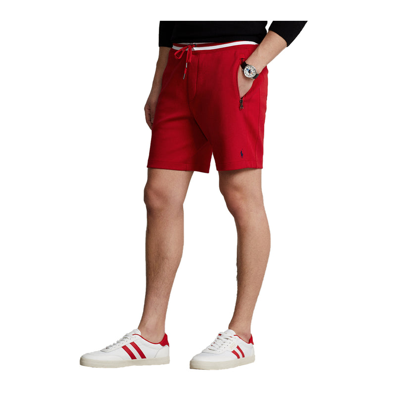 Polo Ralph Lauren Mens Double Knit Tech Athletic Shorts 710909530002 Red Multi
