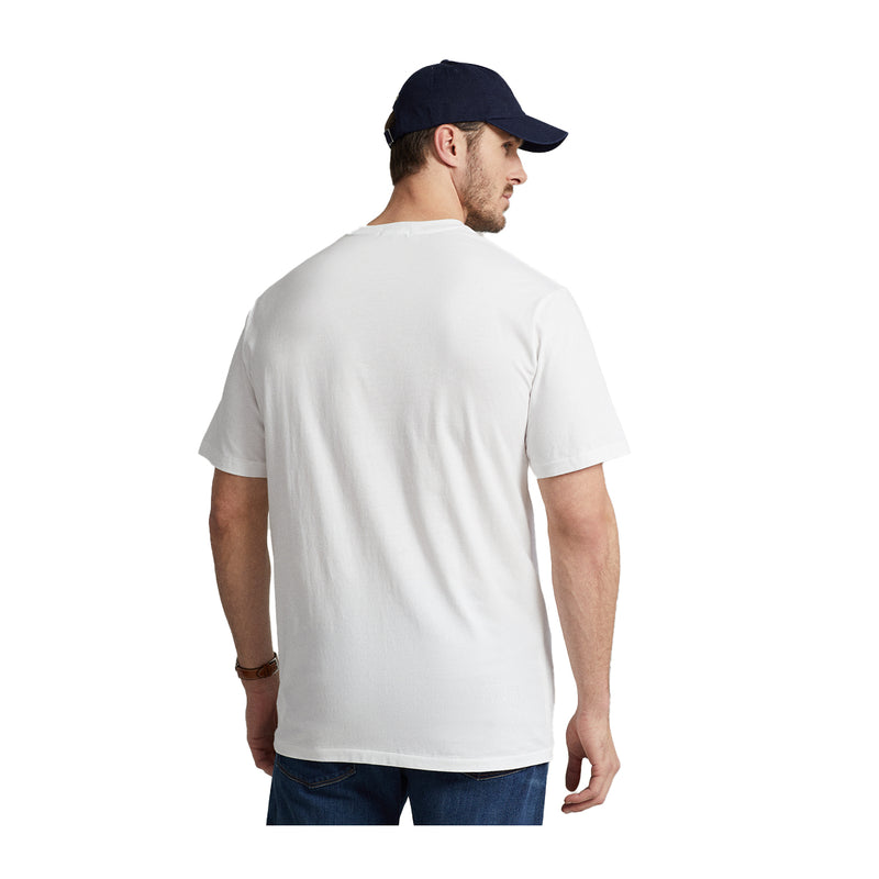Polo Ralph Lauren Mens Big Triple Pony Crew Neck T-Shirt 710909588002 White