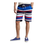 Polo Ralph Lauren Mens Seasonal Fleece Athletic Shorts 710909673001 Pacific Royal Multi
