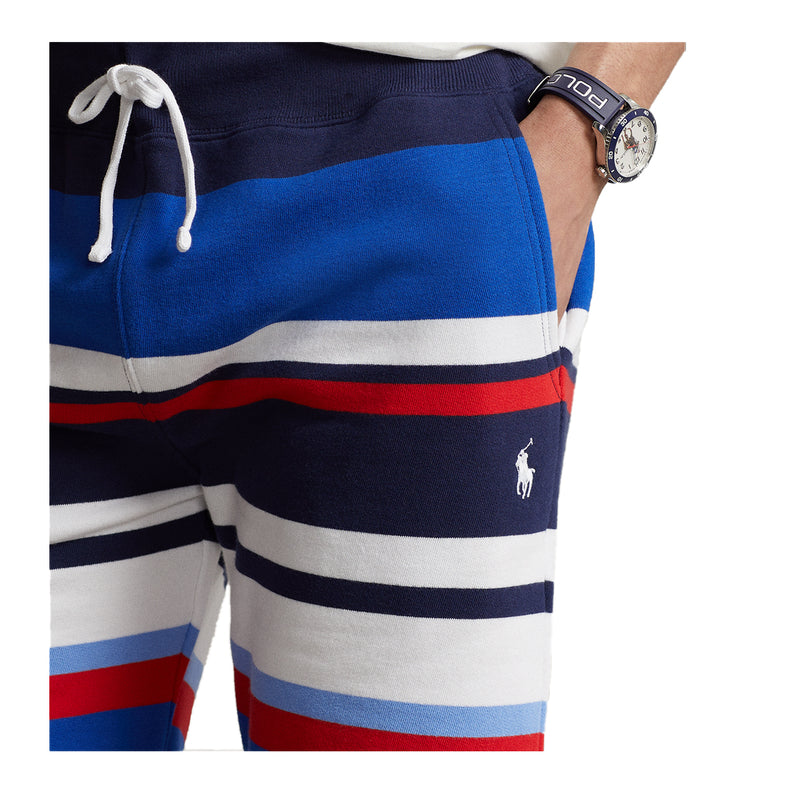 Polo Ralph Lauren Mens Seasonal Fleece Athletic Shorts 710909673001 Pacific Royal Multi