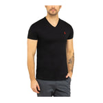 Polo Ralph Lauren Mens Classic Fit V-Neck T-Shirt 711548528001 RL Black