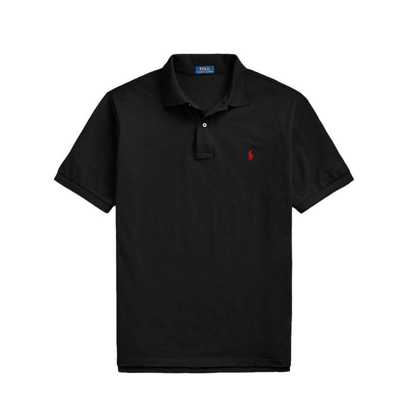 Polo Ralph Lauren Mens Short Sleeve Basic Mesh Polo Shirt 711667003010 Polo Black
