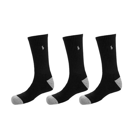 Polo Ralph Lauren Mens Classic Cotton Sport 6 Pack Socks 821002PK Black