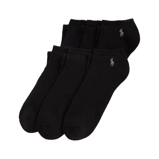 Polo Ralph Lauren Mens Low Cut 6 Pack Socks 824480PKZ3 Black