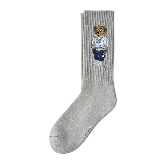Polo Ralph Lauren Mens Baer Socks 889609 Heather Grey