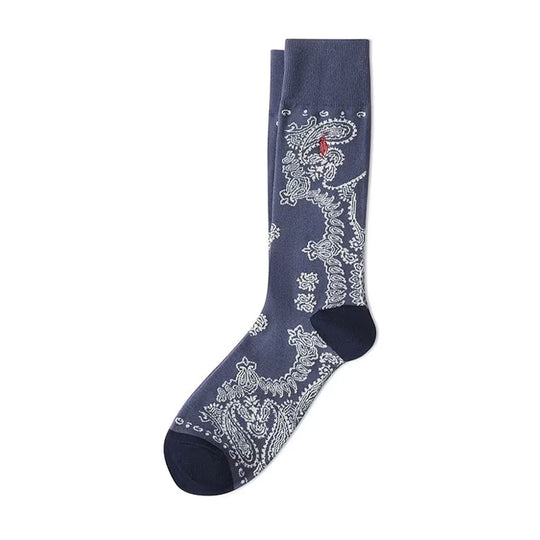 Polo Ralph Lauren Mens Bandana Socks 889624 Blue