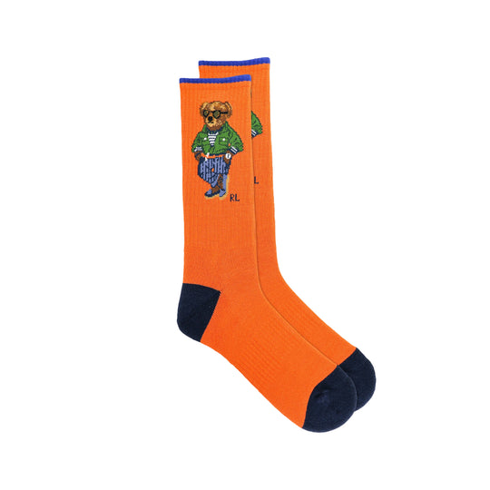 Polo Ralph Lauren Mens Baer Socks 889626 Orange