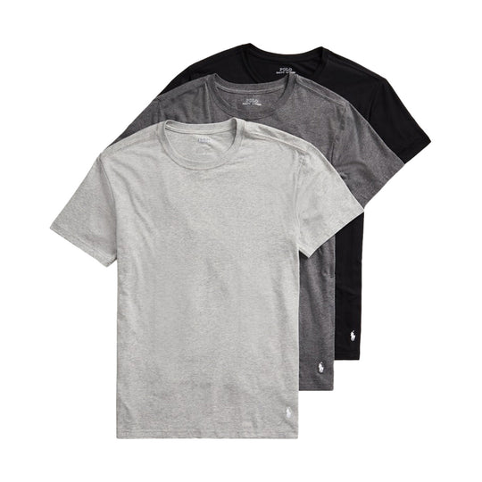 Polo Ralph Lauren Mens Slim Stretch 3 Pack Crew Neck Under Shirt NWCNP3-PBWHP/CHTRWHP/AHW