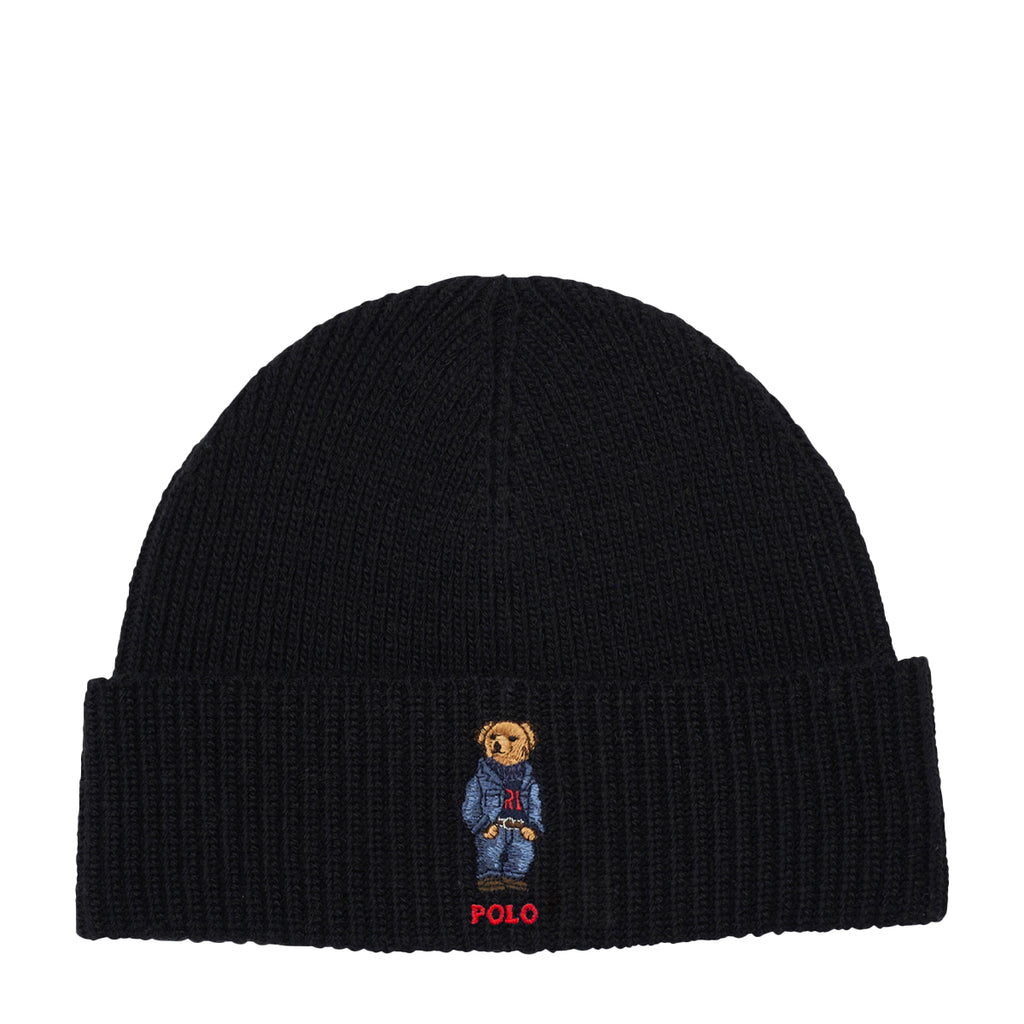 Polo RalphLauren|BEANIES (PC1268-001) Polo Ralph Lauren Unisex Solid Denim Bear Beanie PC1268-001