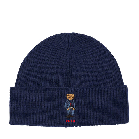 Polo Ralph Lauren Unisex Solid Denim Bear Beanie PC1268-433