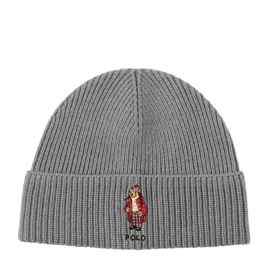 Polo Ralph Lauren Unisex Holiday Bear Beanie PC1298-032 Andover Hthr