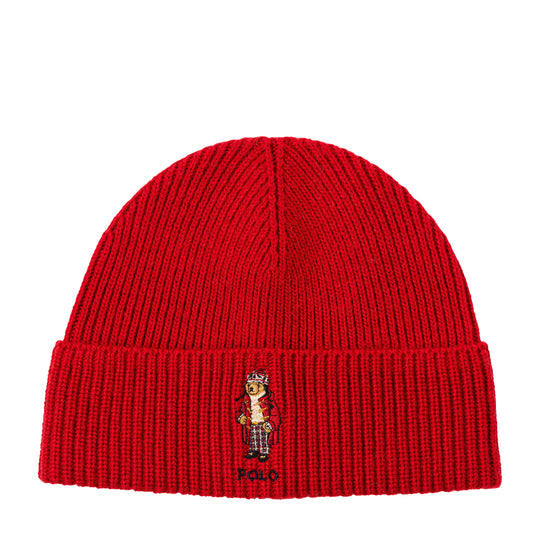 Polo Ralph Lauren Unisex Holiday Bear Beanie PC1298-620 Rl 2000 Red