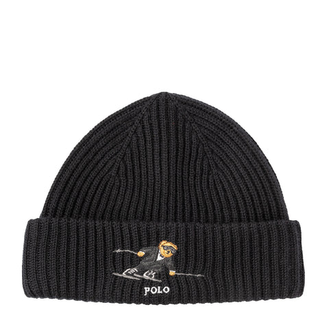 Polo Ralph Lauren Unisex Ski Bear Beanie PC1377-001 Polo Black