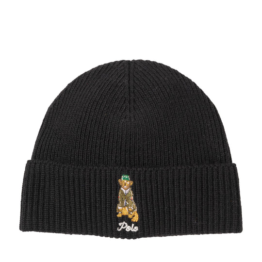 Polo Ralph Lauren Unisex Preppy Golden Retreiver Beanie PC1382-001 Polo Black