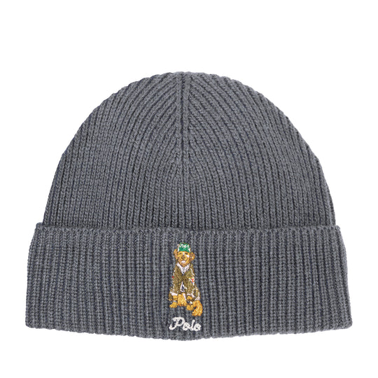 Polo Ralph Lauren Unisex Preppy Golden Retreiver Beanie PC1382-032 Andover Hthr