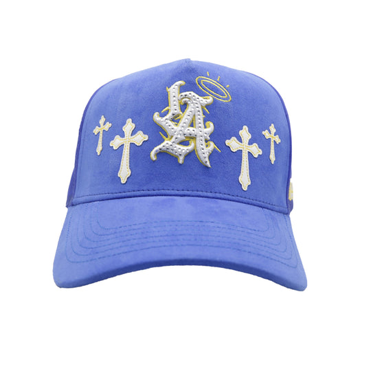 Premium Milano Unisex Los Angels Trucker Hat 2601 Royal