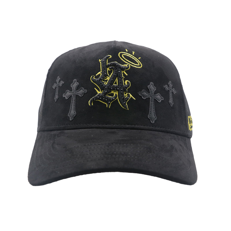 Premium Milano Unisex Los Angels Trucker Hat 2602 Black