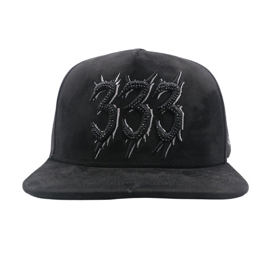 Premium Milano Unisex 333 Snapback Hat 2623 Black