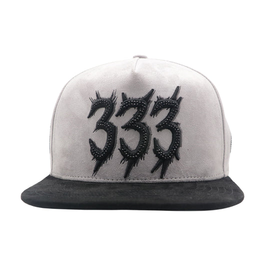 Premium Milano Unisex 333 Snapback Hat 2624 Grey/Black