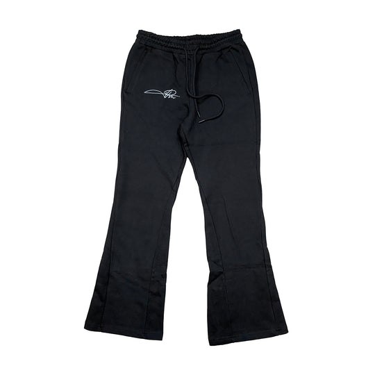 Premium Milano Mens 3M Mercury Stacked Sweatpants B13AMP-101-BKGRY Black/Grey