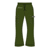 Premium Milano Mens Destiny Stacked Cargo Sweatpants B22CPNT-102-GRN Green