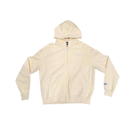 Premium Milano Mens Zip Tech Hoodie BC1Z-711-CRM Cream