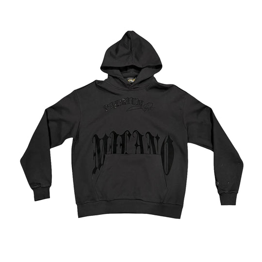 Premium Milano Mens Black Cat Club Hoodie BC5H-100-BK Black