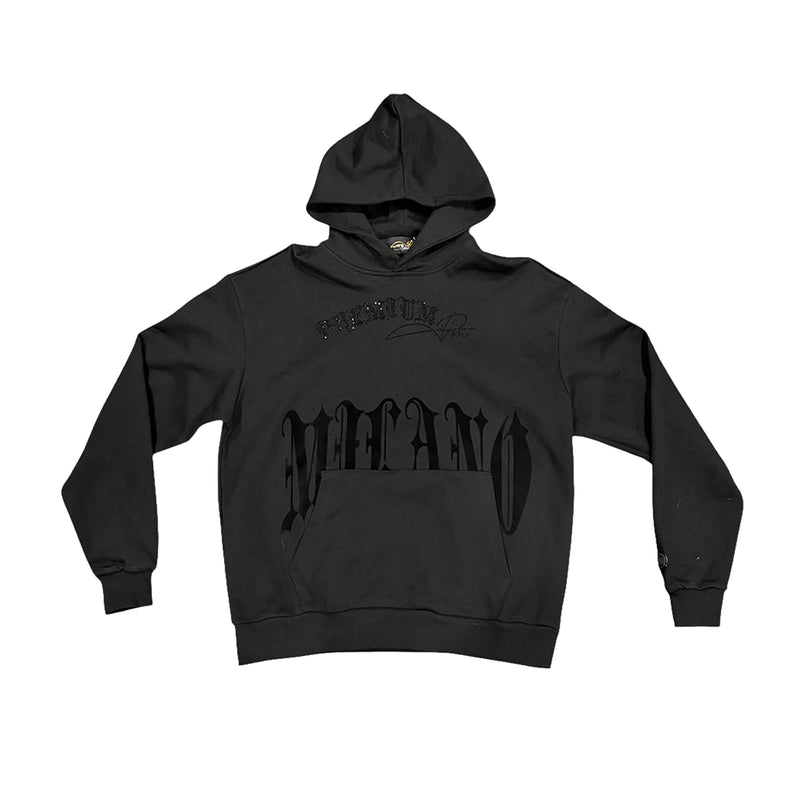 Premium Milano Mens Black Cat Club Hoodie BC5H-100-BK Black
