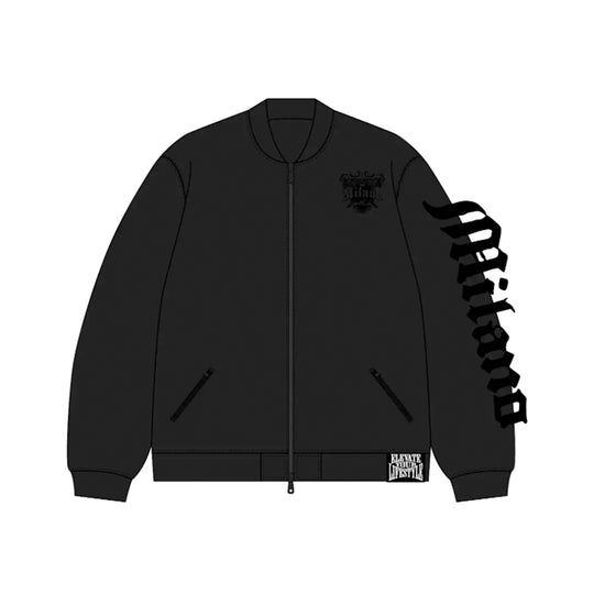 Premium Milano Mens Black Cat Club Zip Jacket BH11Z-100-BK Black