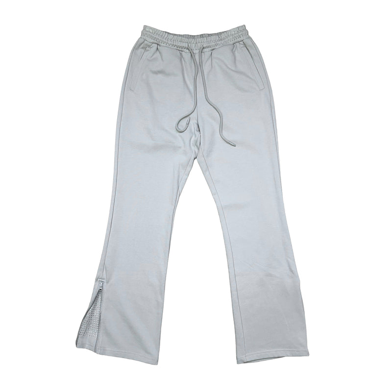 Premium Milano Mens Tonal Rhinestone Sweatpants BPP16-082-GY Gray