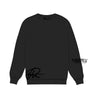 Premium Milano Mens Tonal Crew Neck Sweatshirt BT35-100-BK Black